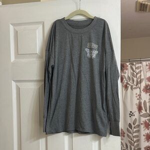 Abercrombie & Fitch Charcoal Long Sleeve Tee